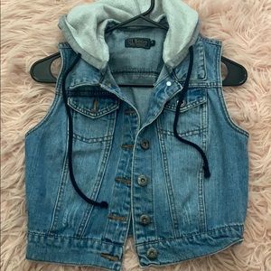 Jean jacket vest